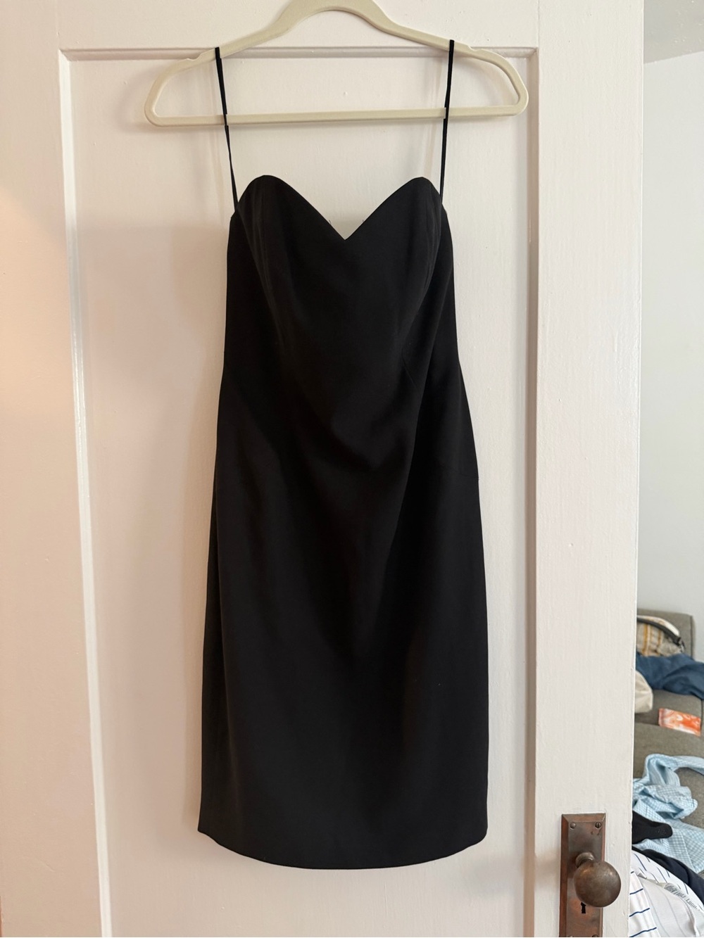 Black Strapless cocktail dress vintage AJ bari